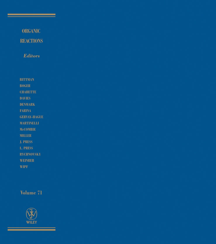 Organic Reactions, Volume 71 (Hardback) 9780470098998