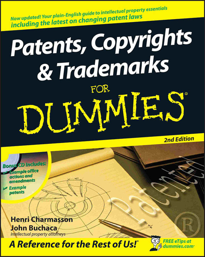 Patents, Copyrights and Trademarks For Dummies (Multiple-component retail product, part(s) enclosed) 9780470339459