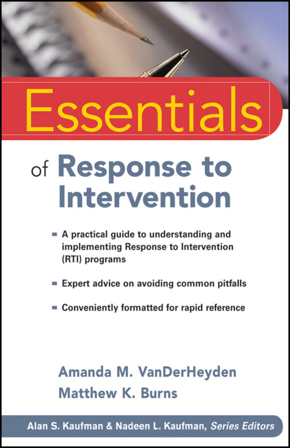Essentials of Response to Intervention (Paperback / softback) 9780470566633
