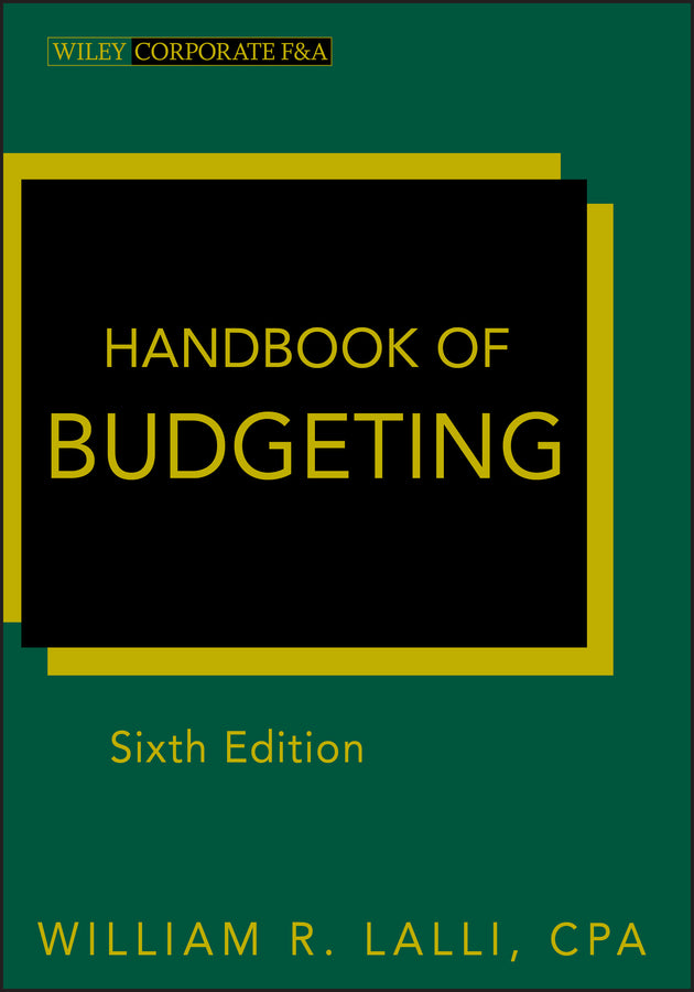 Handbook of Budgeting (Hardback) 9780470920459