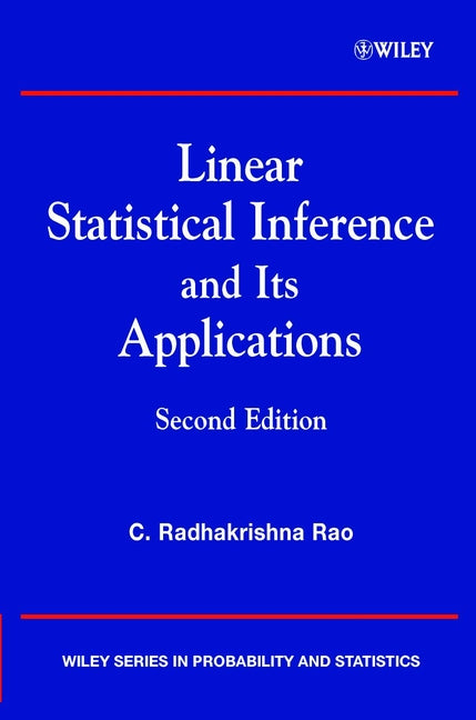 Linear Statistical Inference and its Applications (Paperback / softback) 9780471218753