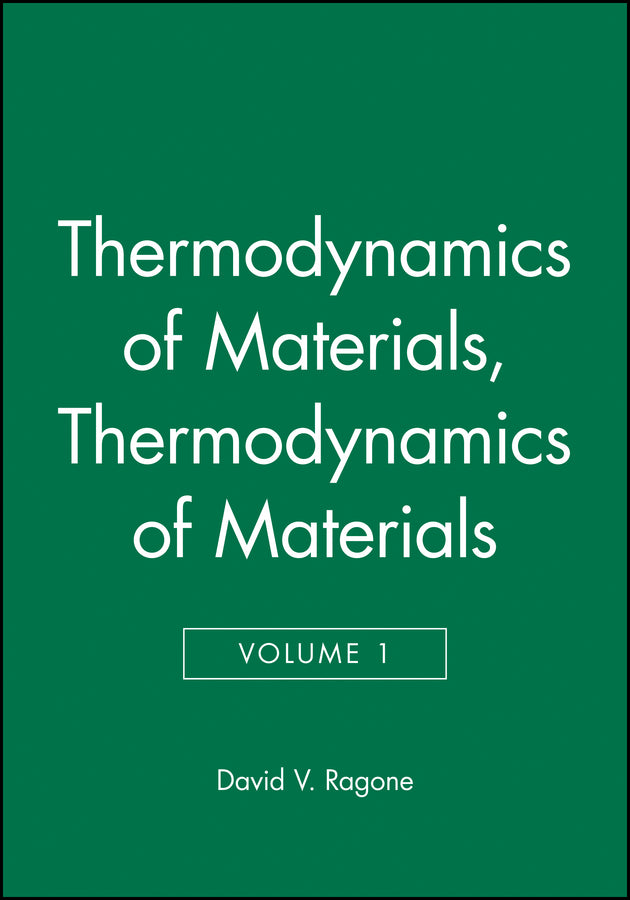 Thermodynamics of Materials, Volume 1 (Paperback / softback) 9780471308850