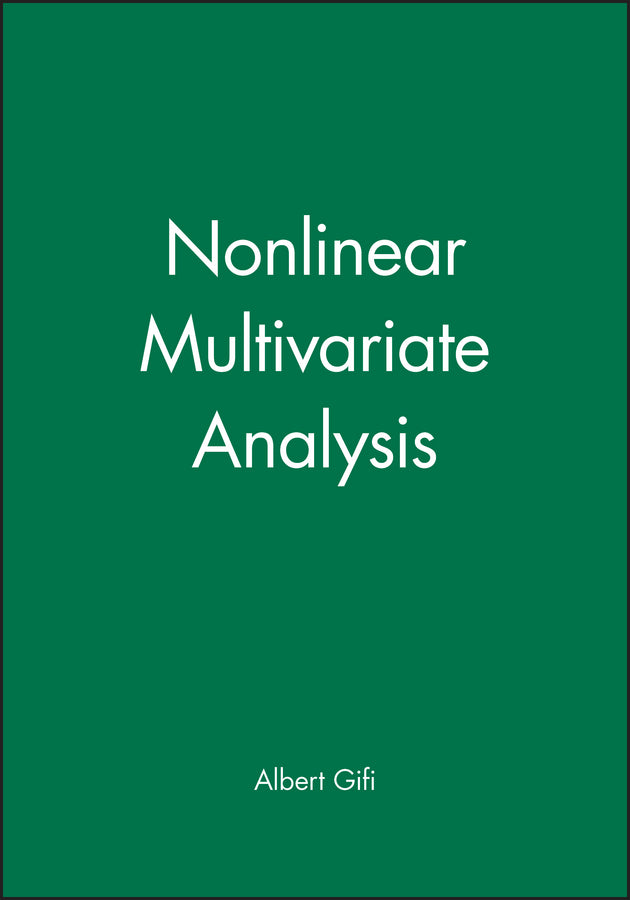 Nonlinear Multivariate Analysis (Hardback) 9780471926207