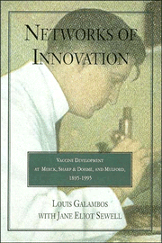 Networks of Innovation; Vaccine Development at Merck, Sharp and Dohme, and Mulford, 1895–1995 (Paperback / softback) 9780521626200