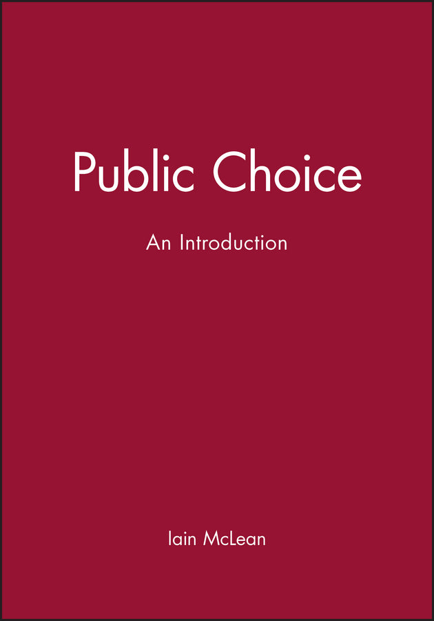 Public Choice; An Introduction (Paperback / softback) 9780631138396