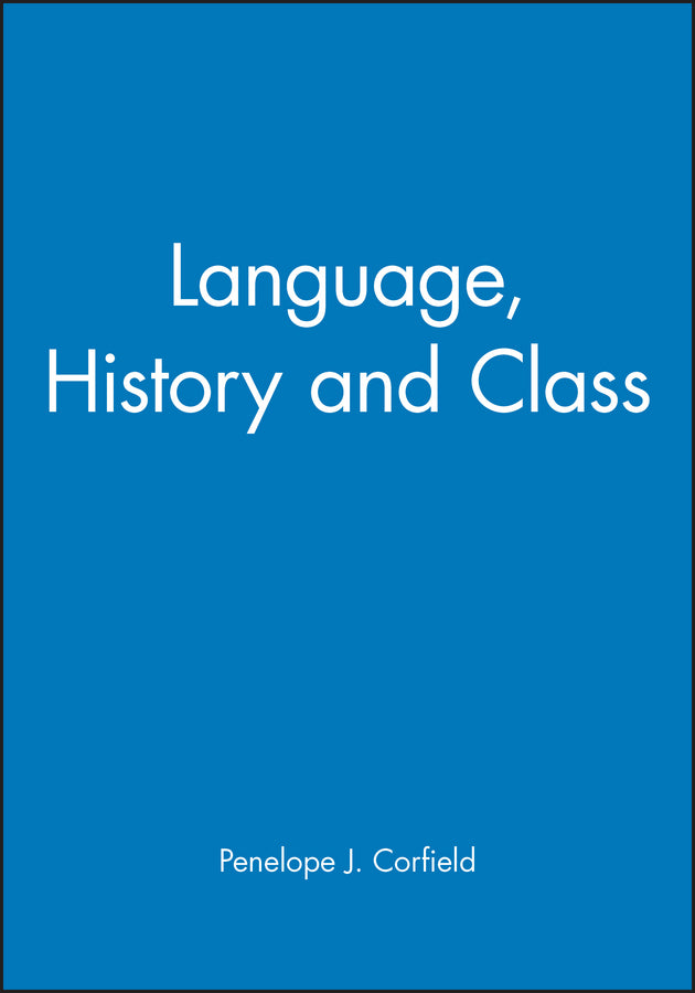 Language, History and Class (Paperback / softback) 9780631167334