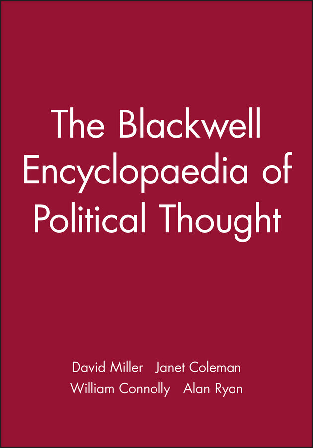 The Blackwell Encyclopaedia of Political Thought (Paperback / softback) 9780631179443