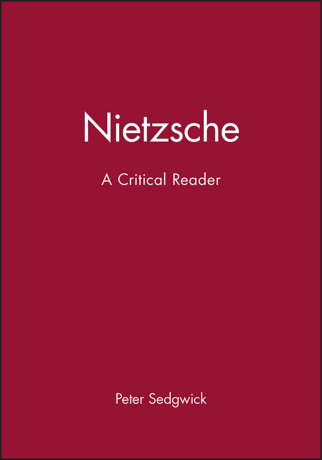 Nietzsche; A Critical Reader (Paperback / softback) 9780631190455