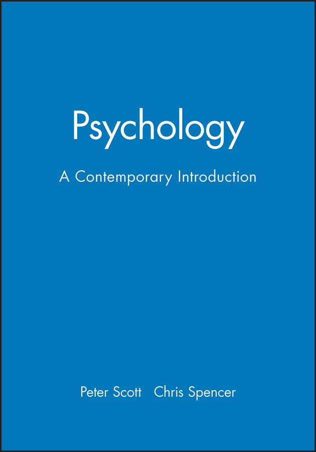 Psychology; A Contemporary Introduction (Paperback / softback) 9780631192350
