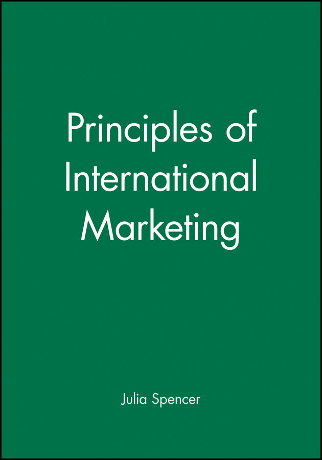 Principles of International Marketing (Paperback / softback) 9780631192510