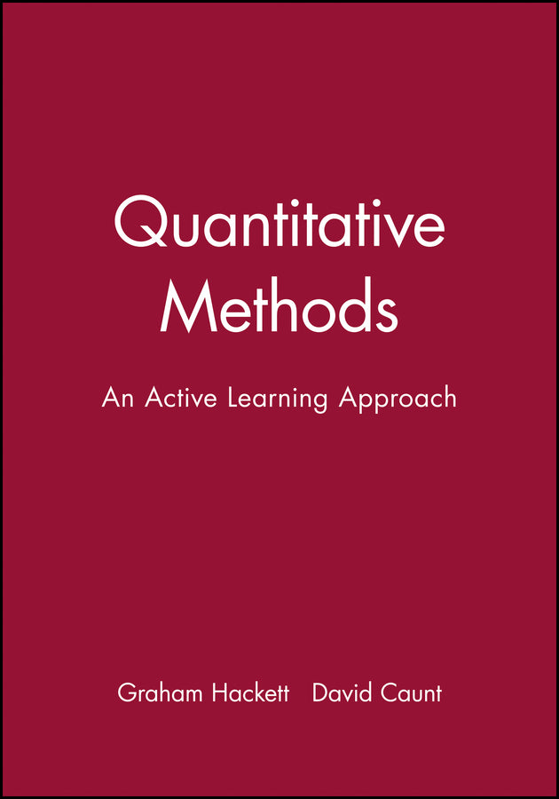 Quantitative Methods; An Active Learning Approach (Paperback / softback) 9780631195375