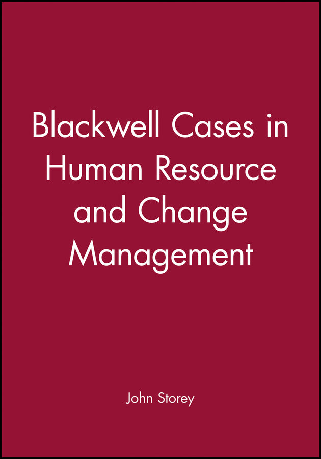 Blackwell Cases in Human Resource and Change Management (Paperback / softback) 9780631197522