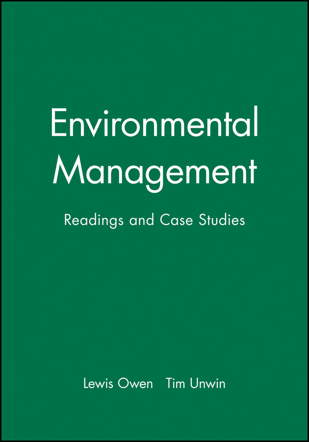 Environmental Management; Readings and Case Studies (Hardback) 9780631201168