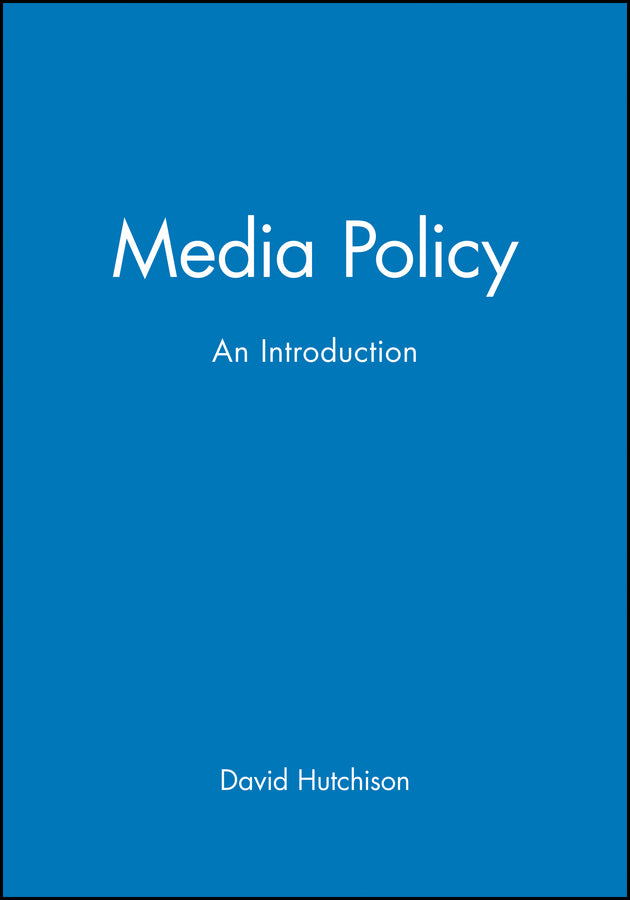 Media Policy; An Introduction (Paperback / softback) 9780631204343