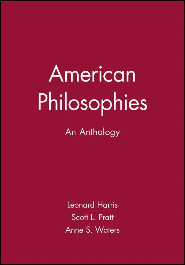 American Philosophies; An Anthology (Paperback / softback) 9780631210023