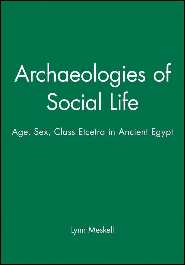Archaeologies of Social Life; Age, Sex, Class Etcetra in Ancient Egypt (Hardback) 9780631212980
