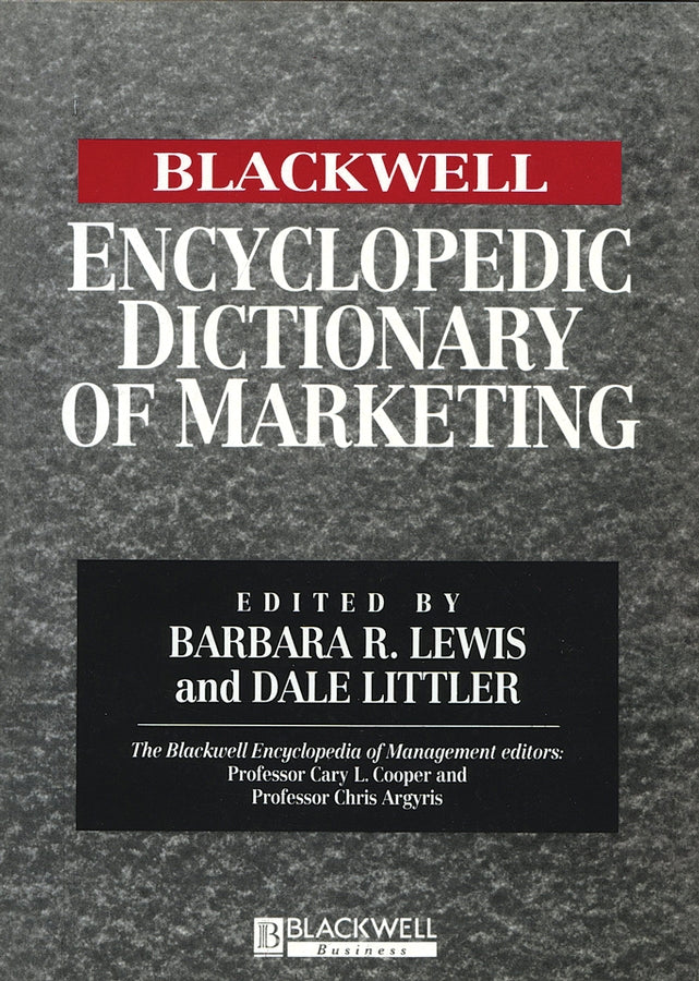 The Blackwell Encyclopedic Dictionary of Marketing (Paperback / softback) 9780631214854