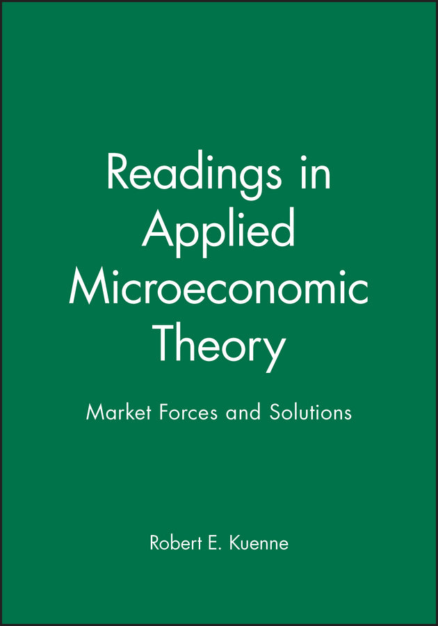 Readings in Applied Microeconomic Theory; Market Forces and Solutions (Hardback) 9780631220695
