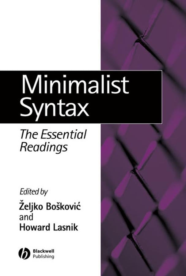 Minimalist Syntax; The Essential Readings (Hardback) 9780631233039