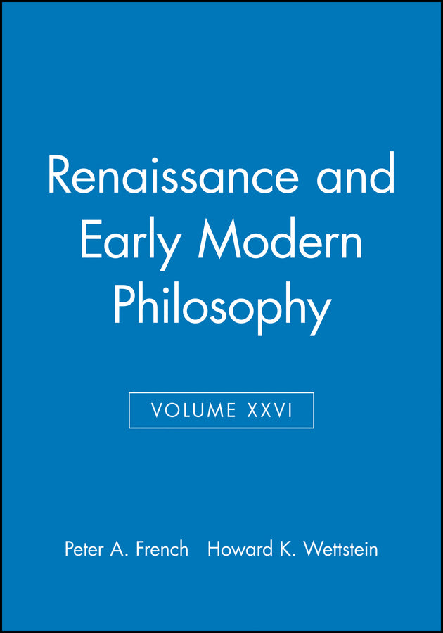 Renaissance and Early Modern Philosophy, Volume XXVI (Paperback / softback) 9780631233824