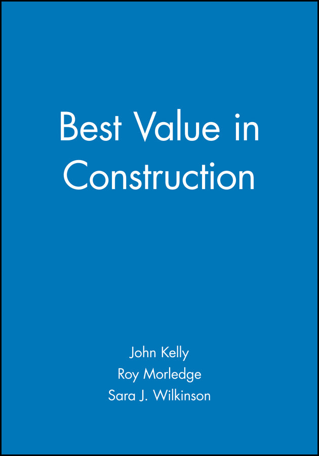Best Value in Construction (Paperback / softback) 9780632056118