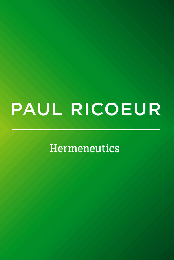 Hermeneutics; Writings and Lectures (Paperback / softback) 9780745661223