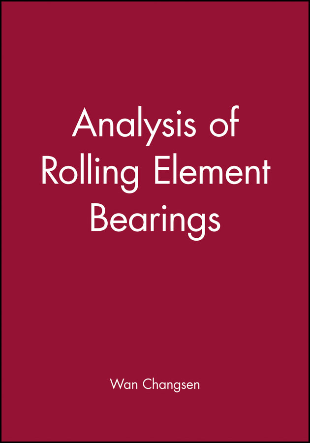 Analysis of Rolling Element Bearings (Hardback) 9780852987452