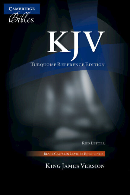 KJV Turquoise Reference Bible, Black Calfskin Leather, Full Yapp, KJ675:XRLY (Leather / fine binding) 9781009077132