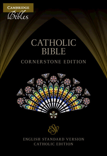 ESV-CE Catholic Bible, Cornerstone Edition, Black Imitation Leather, ESC662:T (Leather / fine binding) 9781009087407