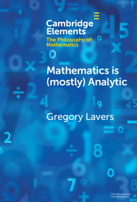 Mathematics is (mostly) Analytic (Hardback) 9781009507363