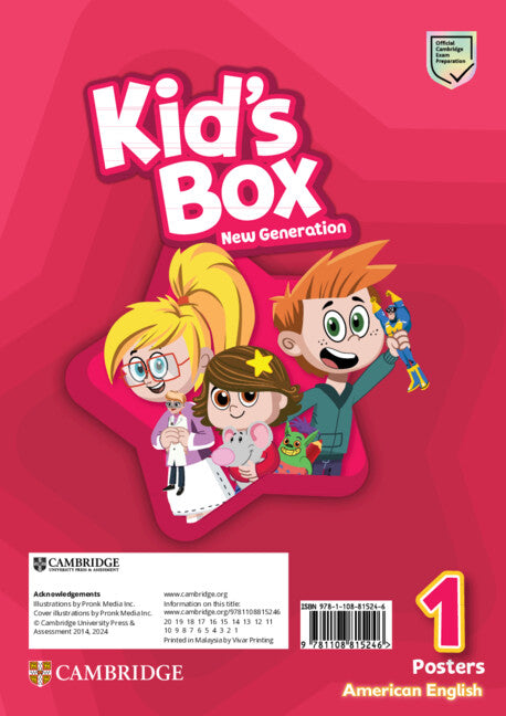 Kid's Box New Generation Level 1 Posters American English (Poster) 9781108815246