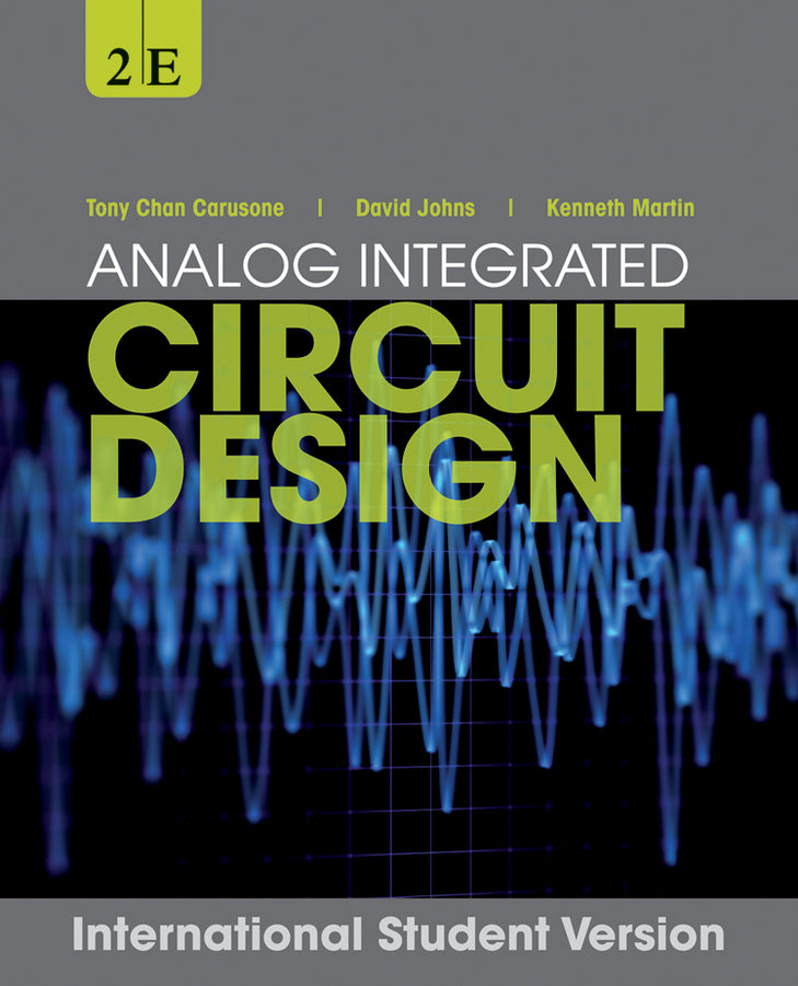 Analog Integrated Circuit Design, International Student Version (Paperback / softback) 9781118092330
