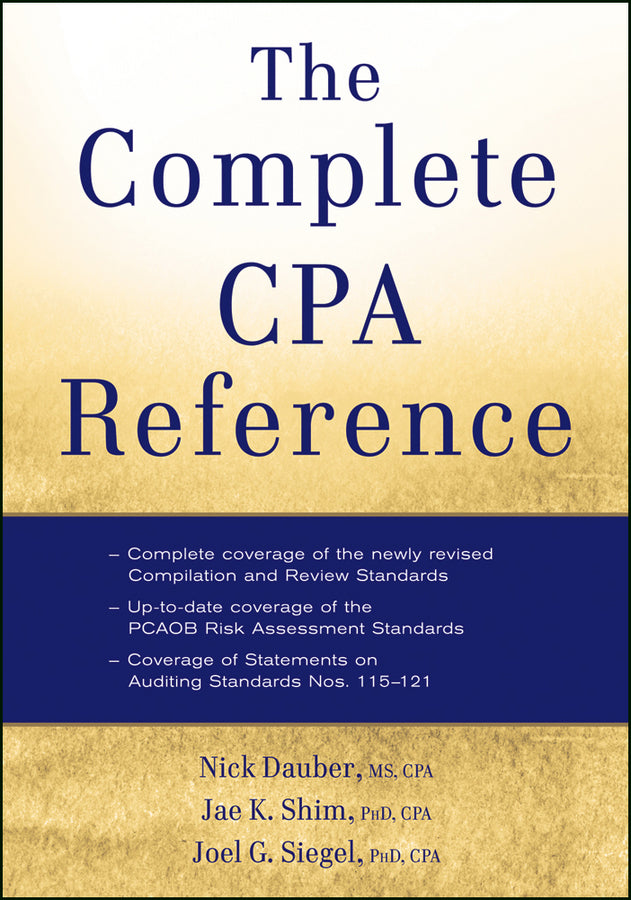 The Complete CPA Reference (Paperback / softback) 9781118115886