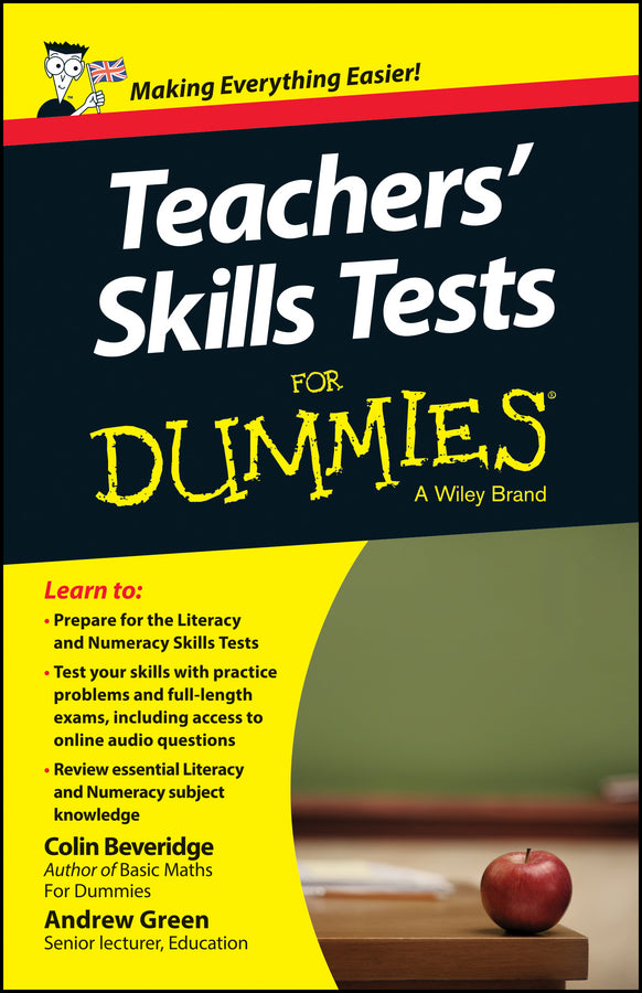 Teacher's Skills Tests For Dummies (Paperback / softback) 9781118661642
