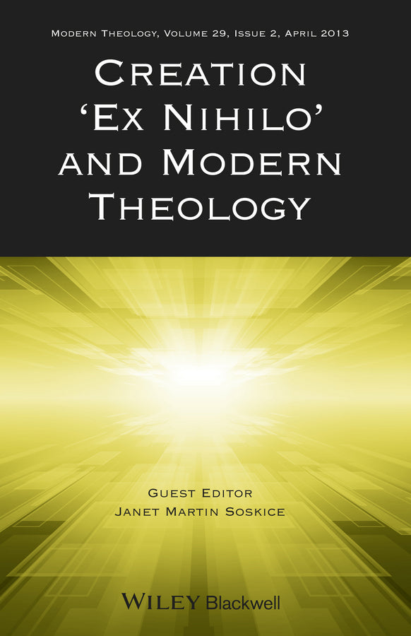 Creation "Ex Nihilo" and Modern Theology (Paperback / softback) 9781118705964