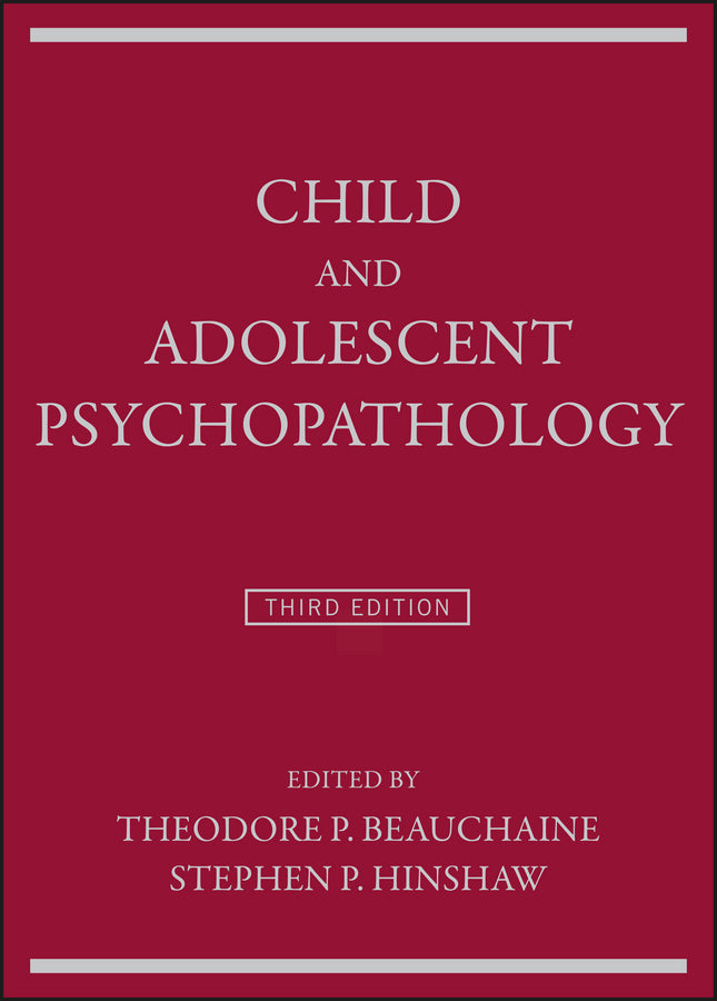 Child and Adolescent Psychopathology (Hardback) 9781119169956