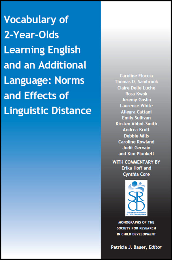 Vocabulary of 2-Year-Olds Learning English and an Additional Language: Norms and Effects of Linguistic Distance (Paperback / softback) 9781119507895