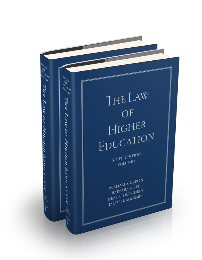 The Law of Higher Education, 2 Volume Set (Hardback) 9781119551188