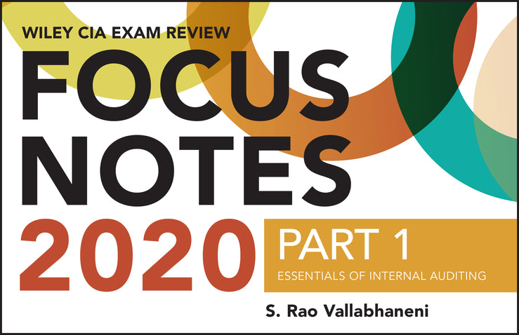 Wiley CIA Exam Review 2020 Focus Notes, Part 1; Essentials of Internal Auditing (Paperback / softback) 9781119667155
