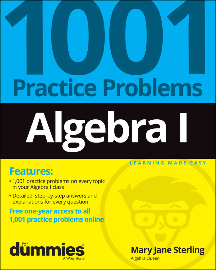 Algebra I: 1001 Practice Problems For Dummies (+ Free Online Practice) (Paperback / softback) 9781119883470