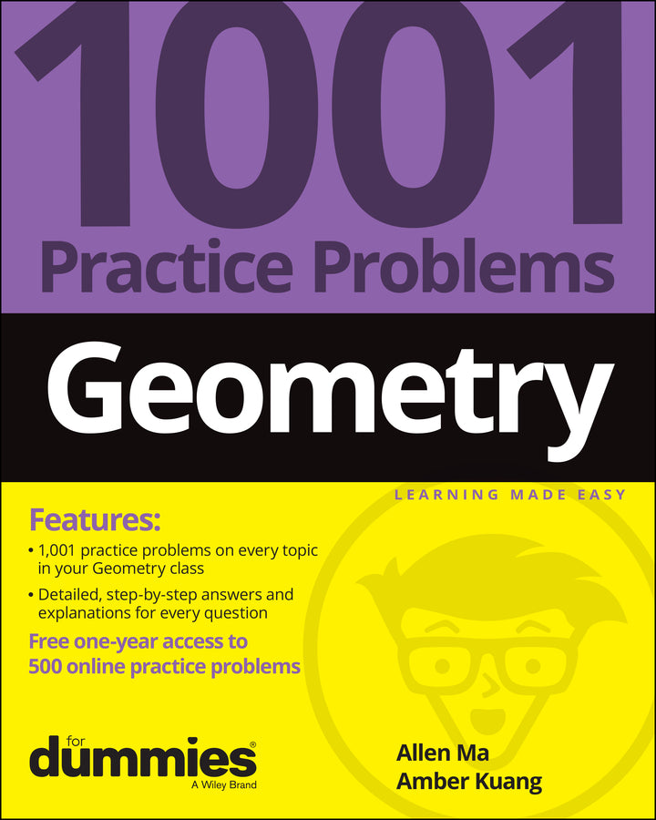 Geometry: 1001 Practice Problems For Dummies (+ Free Online Practice) (Paperback / softback) 9781119883685