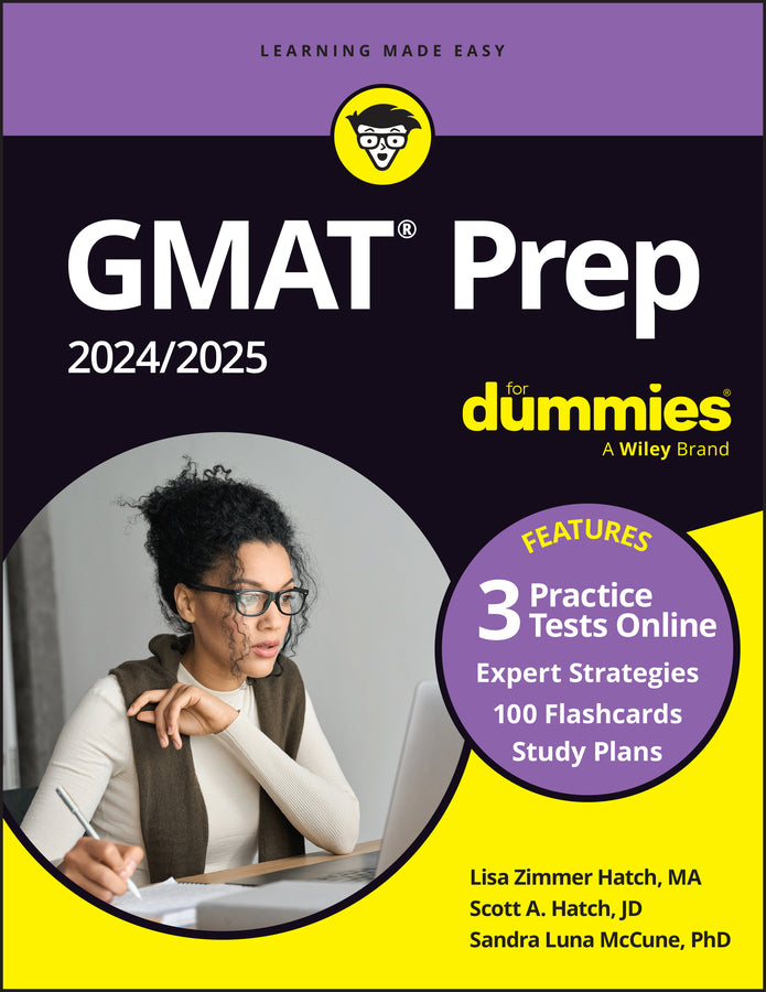 GMAT Prep 2024/2025 For Dummies (GMAT Focus Edition): Book + 3 Practice Tests + Flashcards Online (Paperback / softback) 9781394183364