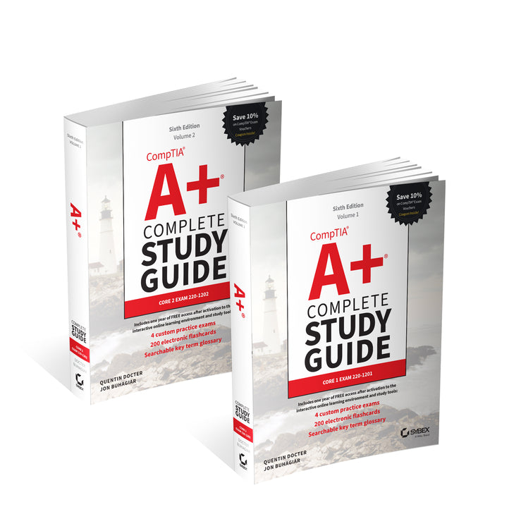CompTIA A+ Complete Study Guide, 2-Volume Set; Volume 1 Core 1 Exam 220-1201 and Volume 2 Core 2 Exam 220-1202 (Paperback / softback) 9781394330034