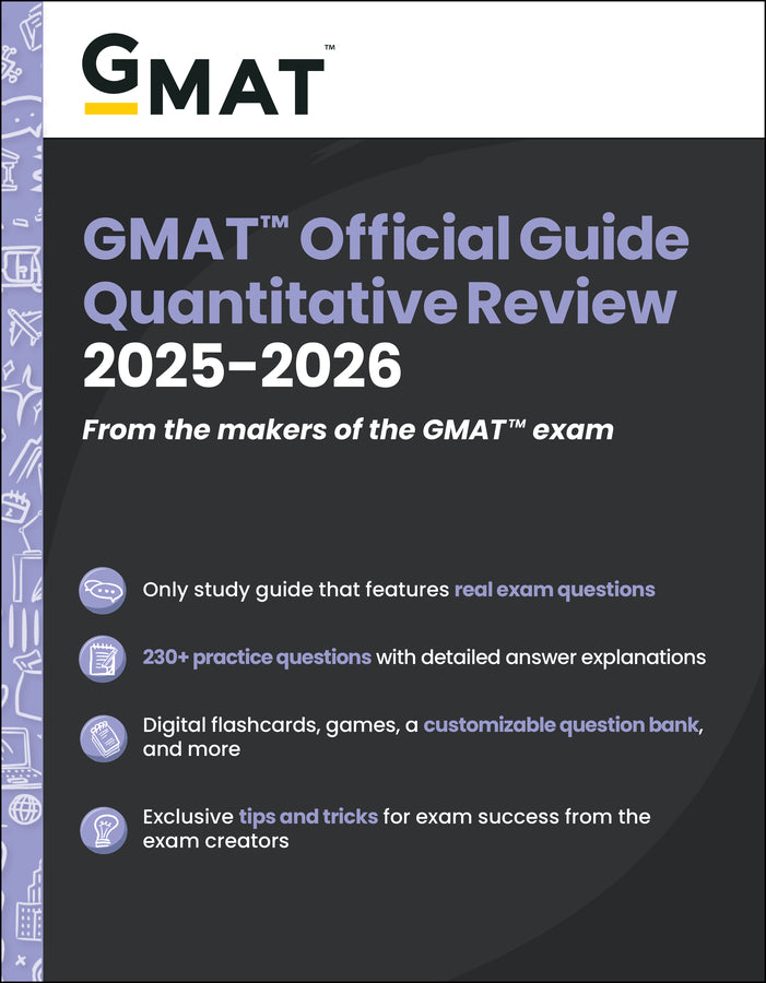GMAT Official Guide Quantitative Review 2025-2026; Book + Online Question Bank (Paperback / softback) 9781394333875