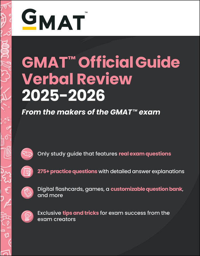 GMAT Official Guide Verbal Review 2025-2026; Book + Online Question Bank (Paperback / softback) 9781394333882