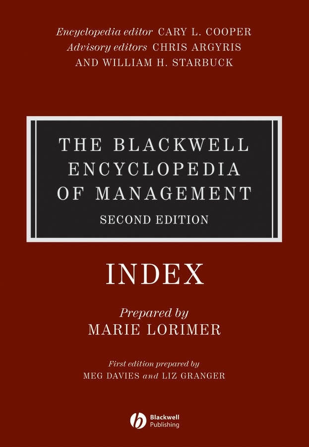 The Blackwell Encyclopedia of Management, Strategic Management (Hardback) 9781405118286
