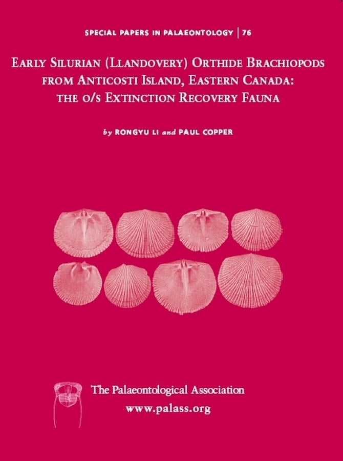 Special Papers in Palaeontology, Early Silurian (Llandovery) Orthide Brachiopods from Anticosti Island, Eastern Canada; The O/S Extinction Recovery Fauna (Paperback / softback) 9781405160124