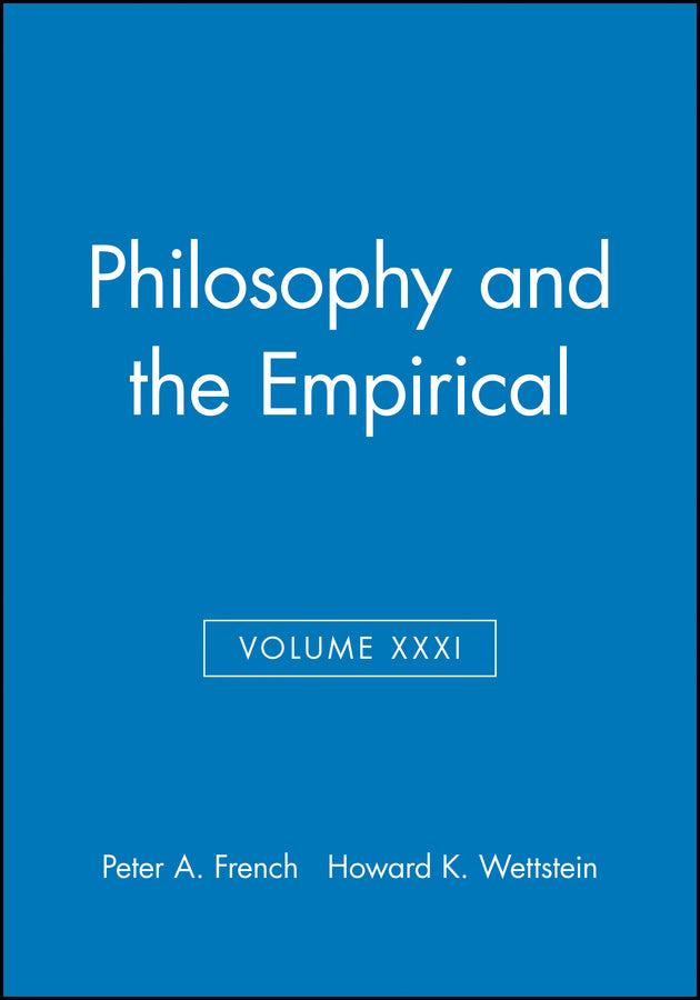 Philosophy and the Empirical, Volume XXXI (Paperback / softback) 9781405180207
