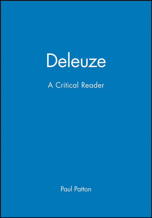 Deleuze; A Critical Reader (Paperback / softback) 9781557865656