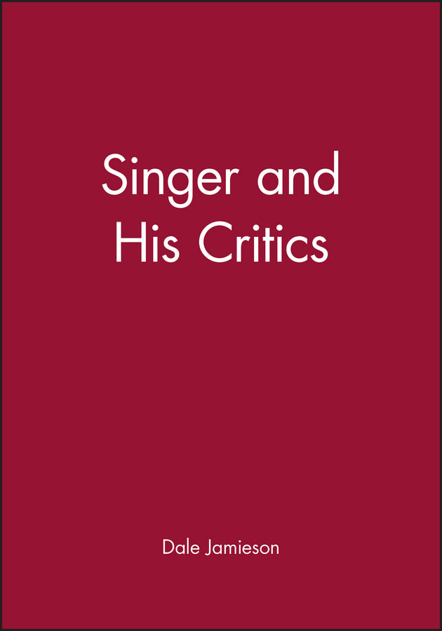 Singer and His Critics (Paperback / softback) 9781557869098